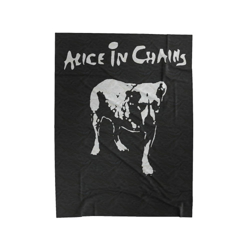 Aice In Chains Punk Rock Band Burgundy Velveteen Blanket