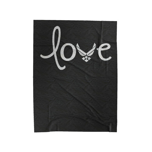 Air Force Love Velveteen Blanket