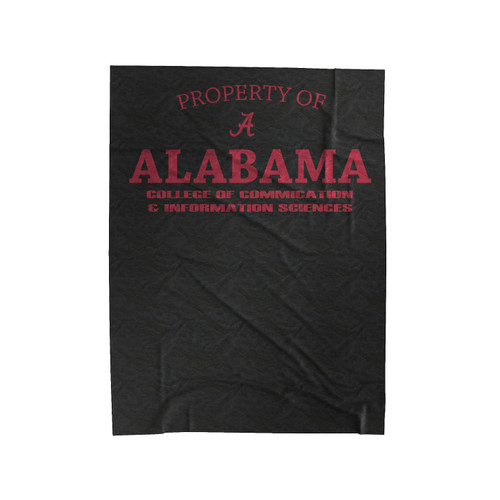 Alabama College Of Communication & Information Sciences Velveteen Blanket