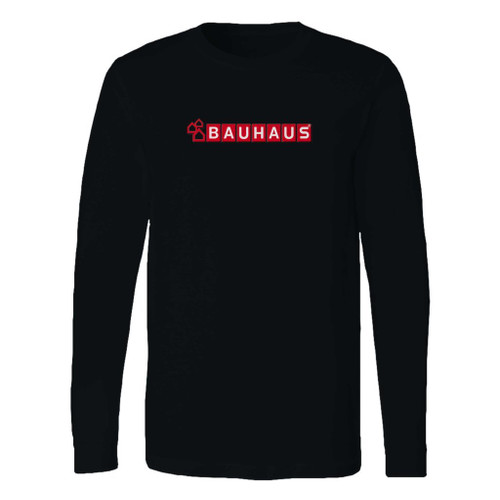 This classic fit bauhaus emblem logo long sleeve shirt is casually elegant and very comfortable. With fine quality print to make one stand out, it's a perfect fit for every occasion.