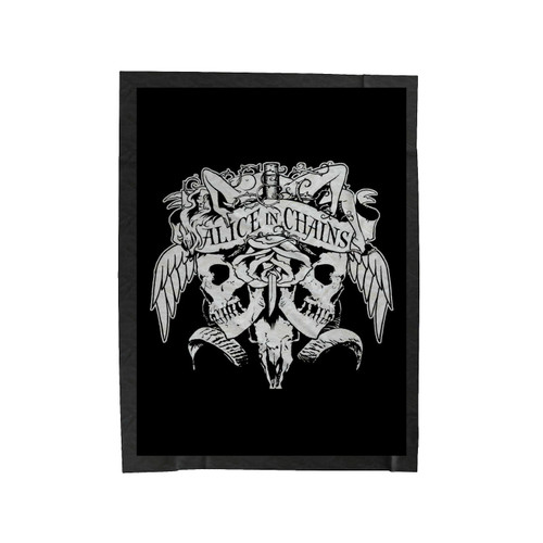 Alice In Chains Skulls Logo Velveteen Blanket
