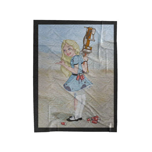Alice In Wonderland Fallout Velveteen Blanket