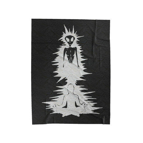 Alien Contact Velveteen Blanket