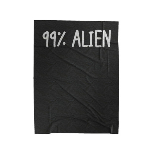 Alien Funny Velveteen Blanket