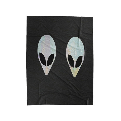 Alien On Boobs Velveteen Blanket