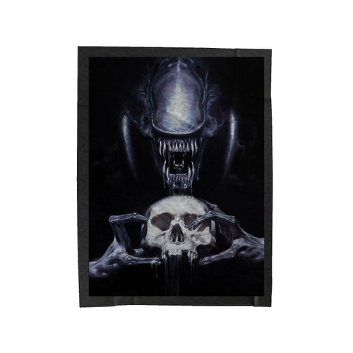 Alien Vs Predator The End Of Humankind Velveteen Blanket