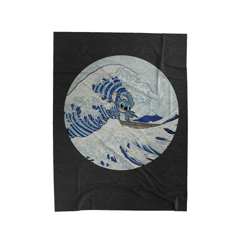 Alien Wave Lilo And Stitch Velveteen Blanket