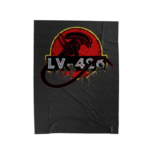 Aliens Movie Lv 426 Planet Xnenomorph Jurrasic Park Style Velveteen Blanket