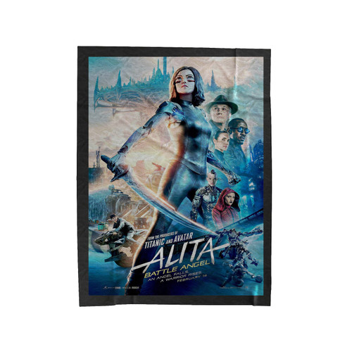 Alita Battl 1 Velveteen Blanket