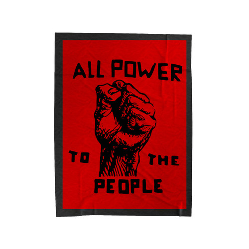 All Power To The People 1 Velveteen Blanket