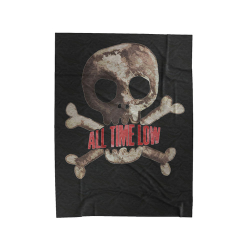 All Time Low Skull Velveteen Blanket