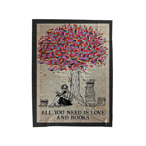 All You Need Is Love And Books Just A Girl Who Loves Books Velveteen Blanket