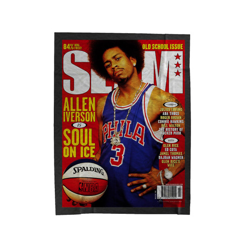 Allen Iverson Soul On Iceslam Velveteen Blanket