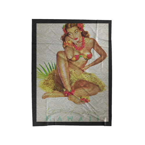 Aloha From Hawaii Velveteen Blanket
