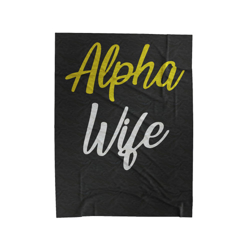 Alpha Wife 1 Velveteen Blanket