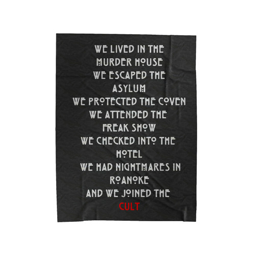 American Horror Story Freakshow Velveteen Blanket