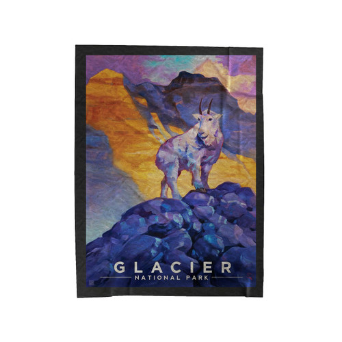 American National Parks Glacier National Velveteen Blanket