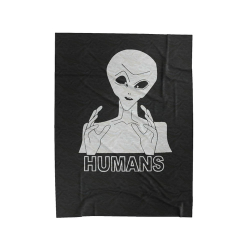 Ancient Aliens Humans Velveteen Blanket