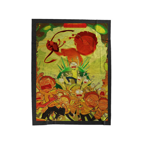 Angry Morty Smith Velveteen Blanket