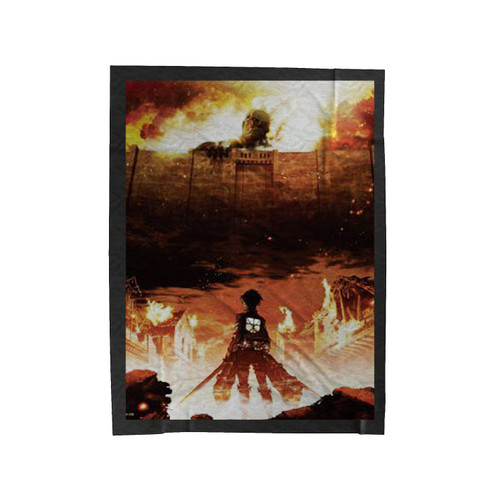 Anime Attack On Titan Shingeki No Kyojin Velveteen Blanket