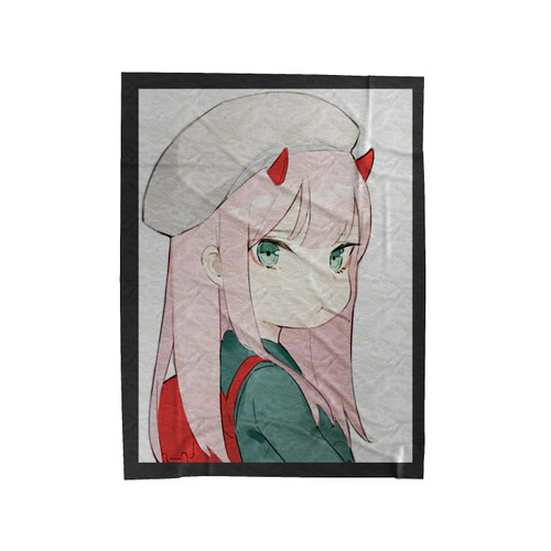 Anime Girl We Heart It Darling In The Franxx Velveteen Blanket