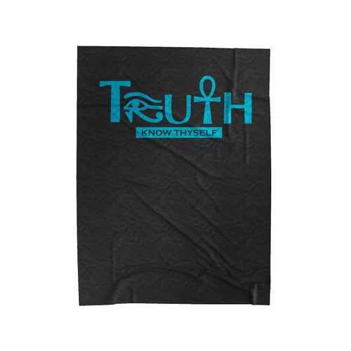 Ankh Truth Eye Of Ra Horus Heru African Egyptian Kemet Velveteen Blanket