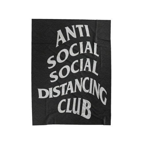 Anti Social Social Distancing Club Velveteen Blanket