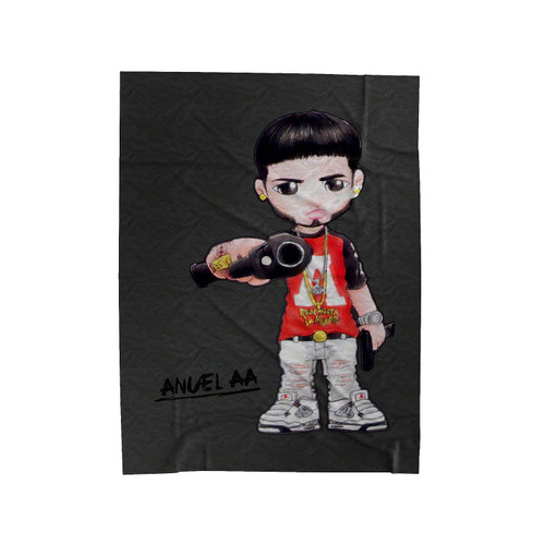 Anuel Aa Funny Velveteen Blanket