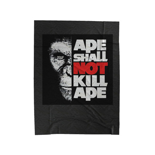 Ape Shall Not Kill Ape Velveteen Blanket
