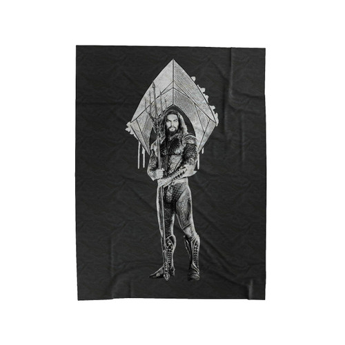 Aquaman Trident Velveteen Blanket