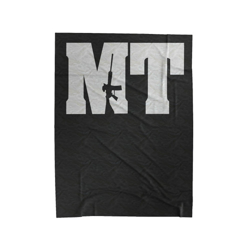 Ar-15 Montana State Mt Ar15 Rifle Gun Velveteen Blanket