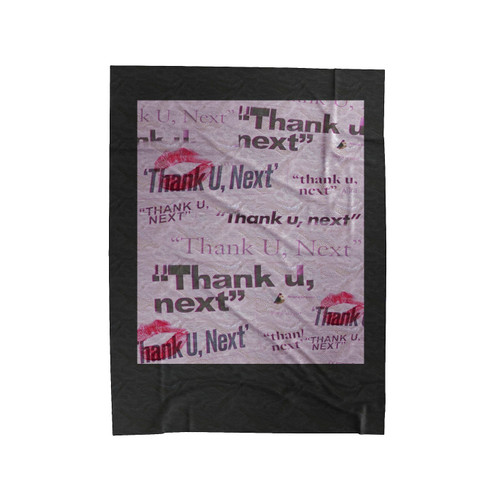 Ariana Grande Thank U Next Handwritting Velveteen Blanket