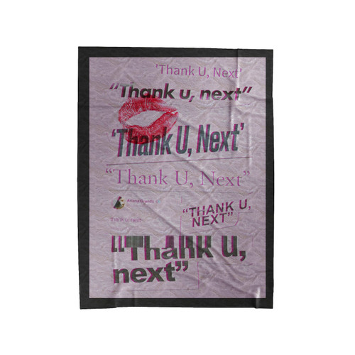 Ariana Grande Thank U Next Words Velveteen Blanket
