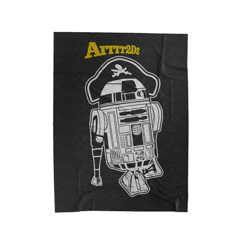 Arrr2D2 Star Wars R2-D2 Pirate Velveteen Blanket