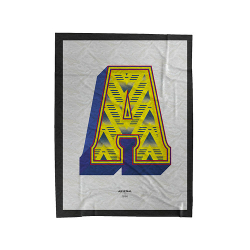 Arsenal Pattern Design Velveteen Blanket