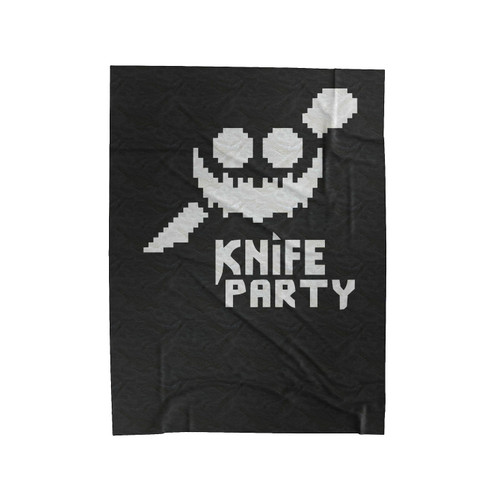 Art Smiles You Say Knife Party Logo Velveteen Blanket