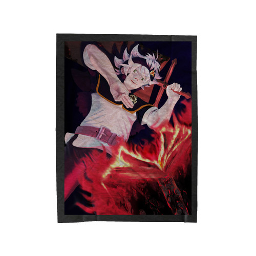 Asta Black Clover Velveteen Blanket