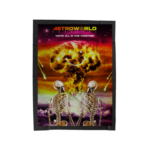 Astroworld Festival Were All In This Together Velveteen Blanket