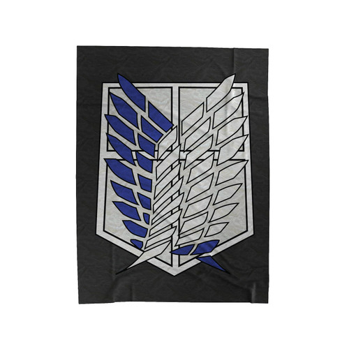 Attack On Titan Logo Wings Velveteen Blanket