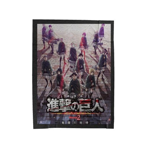Attack On Titan Season 2 Movie Velveteen Blanket