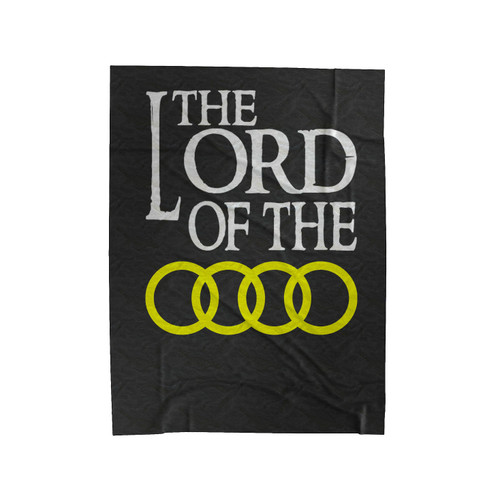 Audi Lord Of The Rings Logo Auto Moto Funny Velveteen Blanket