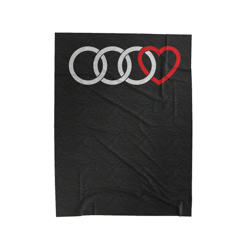 Audi Rings Heart Car Fan Velveteen Blanket