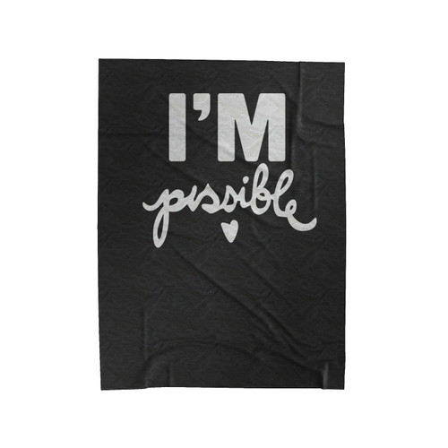 Audrey Hepburn Quote I'm Possible Audrey Hepburn Quote Yoga Gifts Never Give Up Perseverance Velveteen Blanket