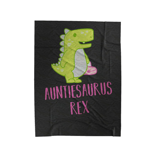 Auntiesaurus Rex Funny Dinosaur Velveteen Blanket