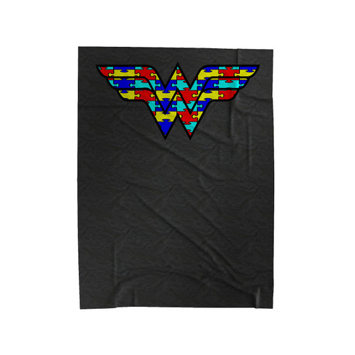 Autism Awareness Superhero Inspired Velveteen Blanket