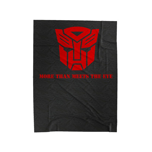 Autobots More Than Meets The Eye Autobots Logo Transformers Velveteen Blanket
