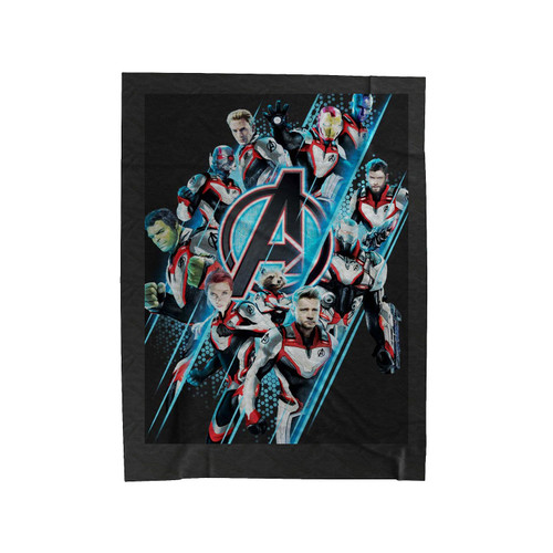 Avengers Endgame A Team Velveteen Blanket