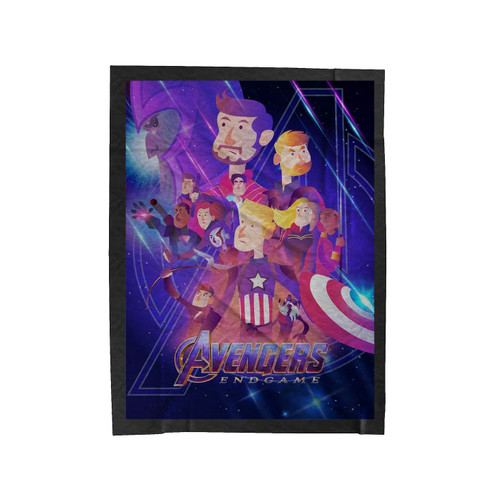 Avengers Endgame Cartoon Velveteen Blanket