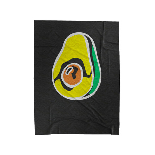Avocado Slice Velveteen Blanket