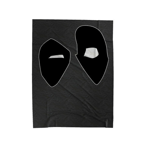 Awesome Deadpool Eyes Velveteen Blanket